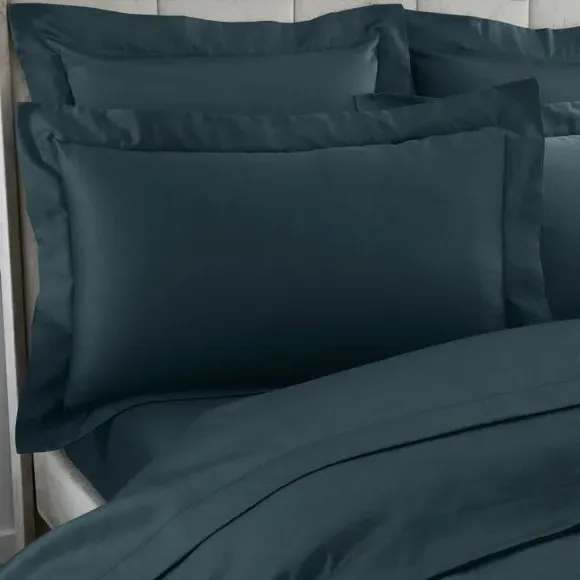 Oxford Pillowcase 230 Thread Count - Ink, Cotton