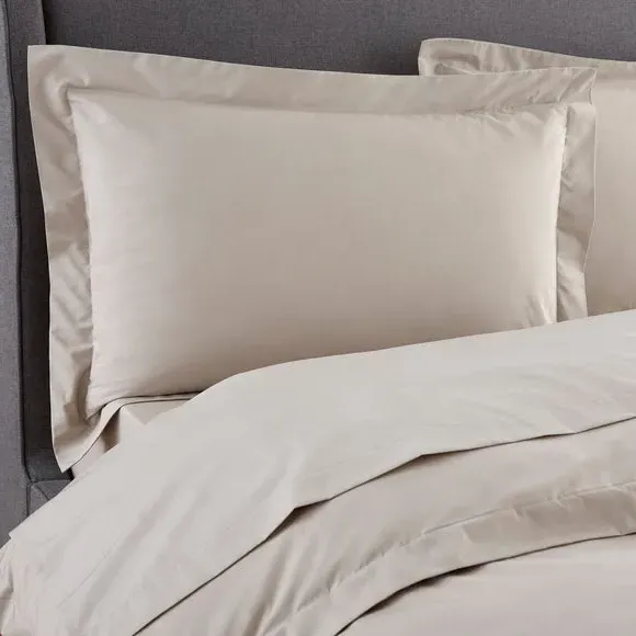 Oxford Pillowcase 230 Thread Count - Natural, Cotton
