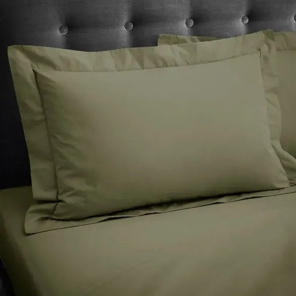 Oxford Pillowcase 230 Thread Count - Pistachio, Cotton