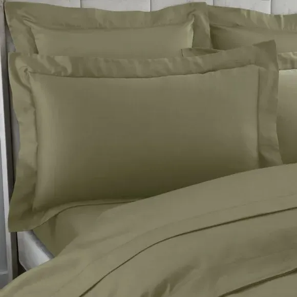 Oxford Pillowcase 230 Thread Count - Pistachio, Cotton