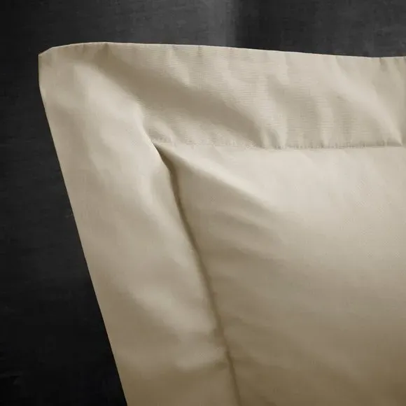 Oxford Pillowcase 230 Thread Count - Sand, Cotton