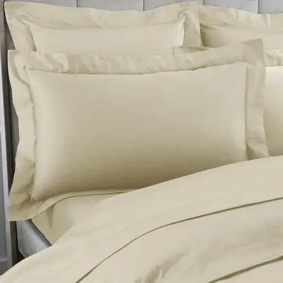 Oxford Pillowcase 230 Thread Count - White Sand, Cotton