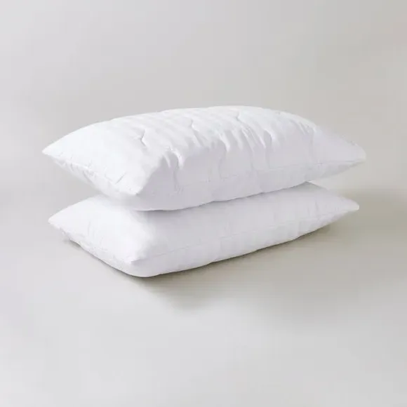 Pack of 2 Pillow Protectors - White, Cotton image