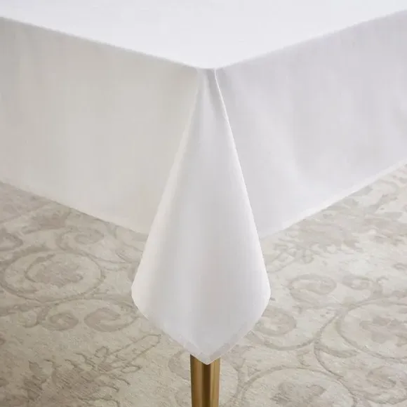 Plain Tablecloth - White, Cotton