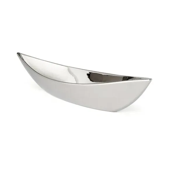 Round Decorative Bowl - Chrome