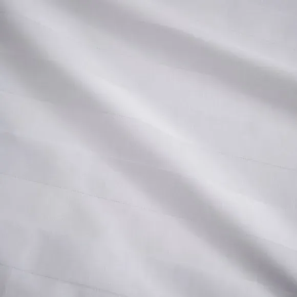 Set of 4 Striped Napkins - White, Cotton