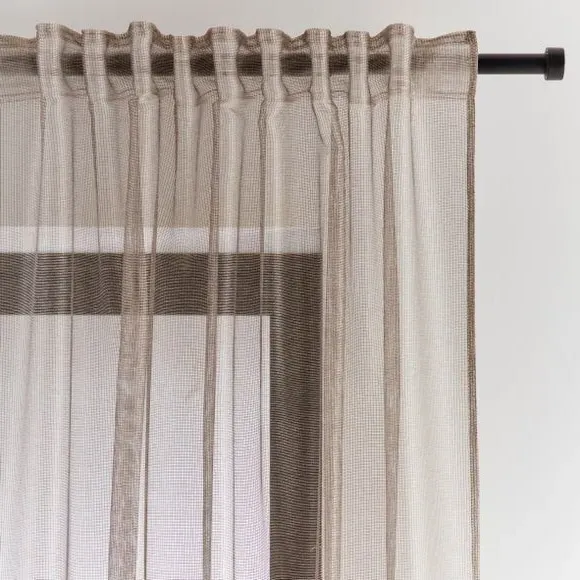 Sheer Voile Panel with Multiway Header - Champagne