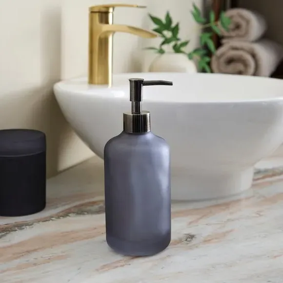 Small Soap Dispenser - Blue, Glass image