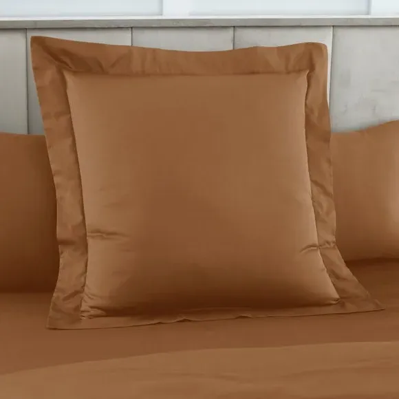 Square Continental Pillowcase - Bronze, Cotton image