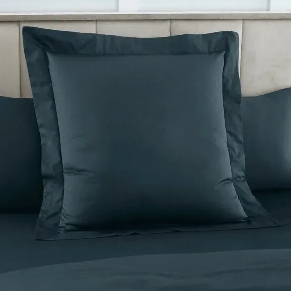 Square Continental Pillowcase - Ink, Cotton