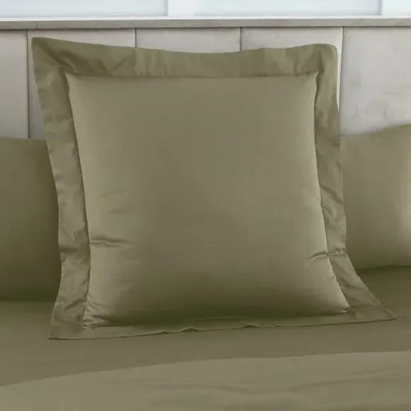 Square Continental Pillowcase - Pistachio, Cotton