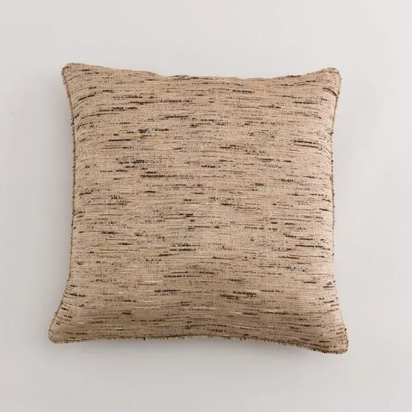 Square Cushion with Piping - Natural, Fabric