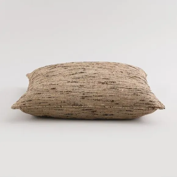 Square Cushion with Piping - Natural, Fabric
