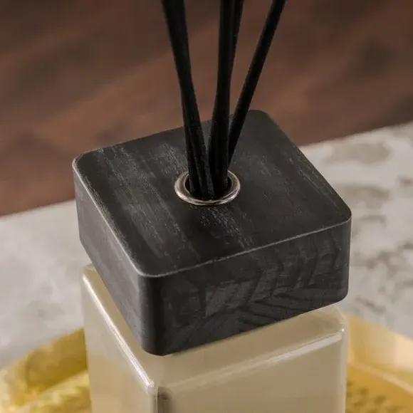Square Reed Diffuser Dawn Scent - Pistachio Glass