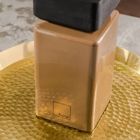 Square Reed Diffuser with Reeds - Brown Glass