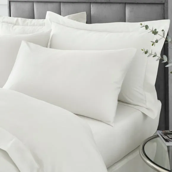 Standard Pillowcase Pair 230 Thread - Cream, Cotton