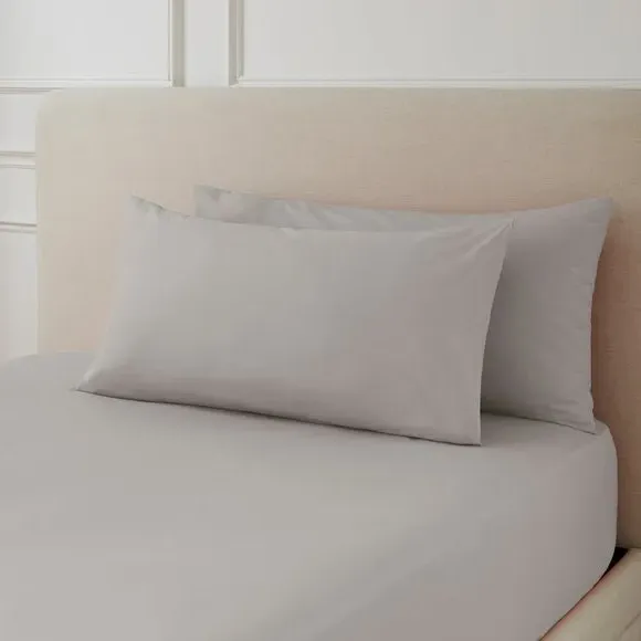 Standard Pillowcase Pair 230TC - Natural, Cotton