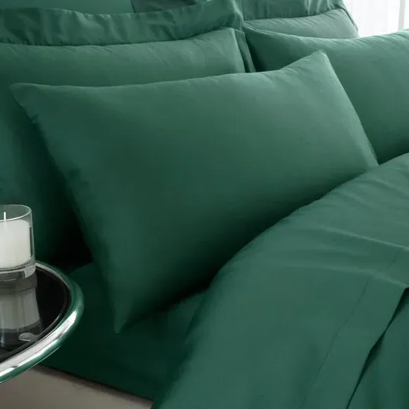 Standard Pillowcase Pair - Emerald, Cotton Sateen image