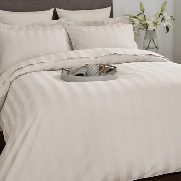 Stripe Duvet Cover 230 Thread Count - Cream
