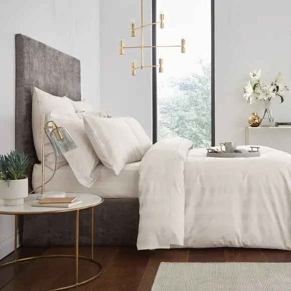 Stripe Duvet Cover 230 Thread Count - Cream