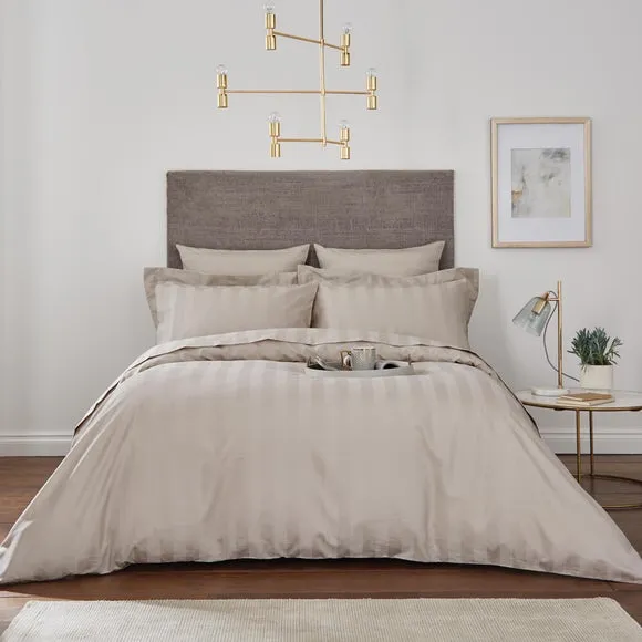 Stripe Duvet Cover 230 Thread Count - Natural