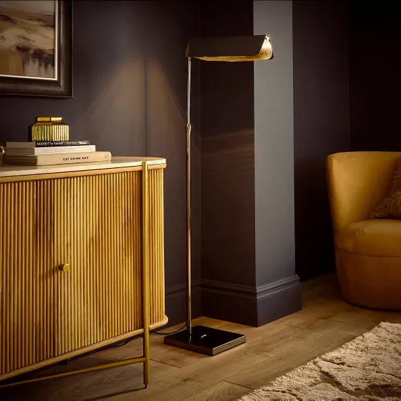 Touch Dimmable Floor Lamp - Black, Metal