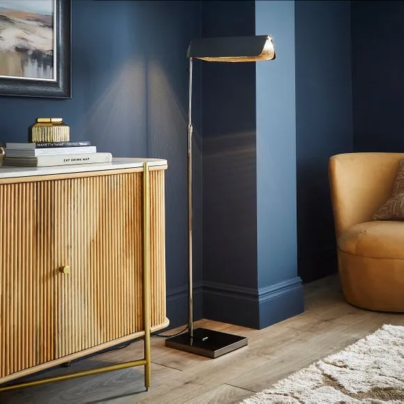 Touch Dimmable Floor Lamp - Black, Metal