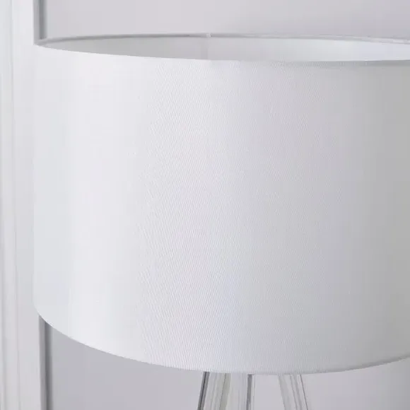 Tripod Floor Lamp with Fabric Shade - Gold