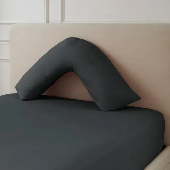 V-Shape Pillowcase 230 Thread Count - Graphite