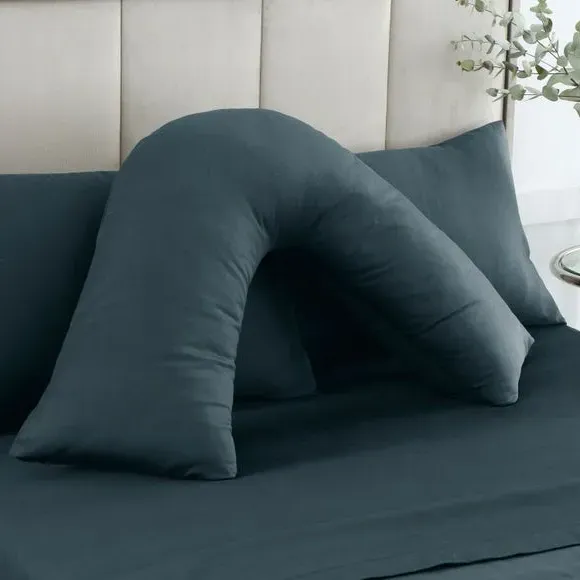 V-Shape Pillowcase 230 Thread Count - Ink