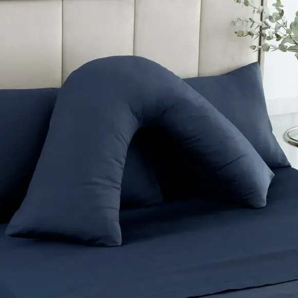 V-Shape Pillowcase 230 Thread Count - Navy