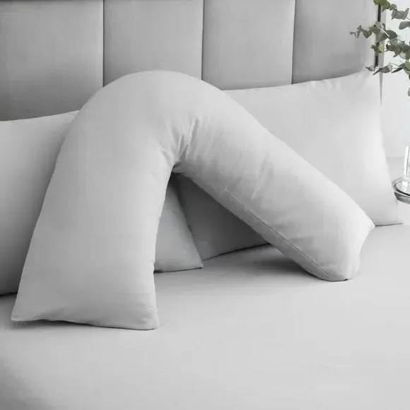 V-Shape Pillowcase 230 Thread Count - Silver
