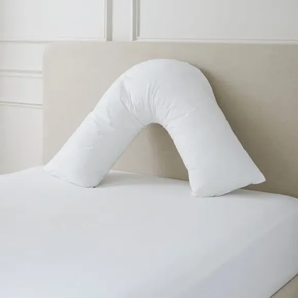 V-Shape Pillowcase 230 Thread Count - White, Cotton