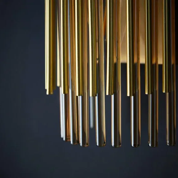 Wall Light with Glass Rods - Gold, Brass