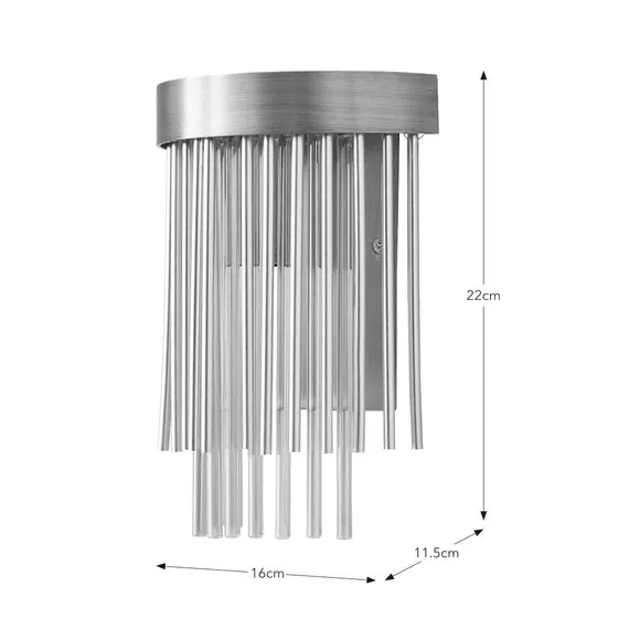 Wall Light with Glass Rods - Gold, Brass