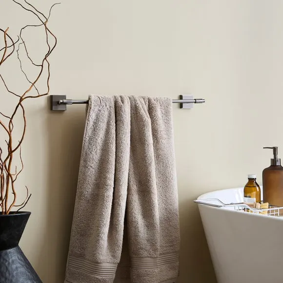 Wall-Mount Towel Rail - Black Chrome, Metal image