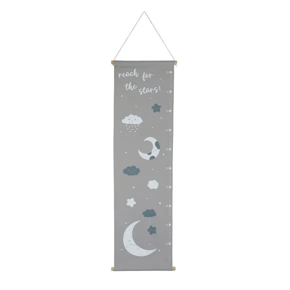 Wall Art & Growth Chart Set - Grey, Canvas
