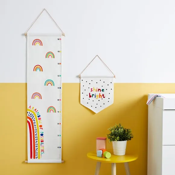 Wall Art & Growth Chart Set - Multicolor, Canvas image