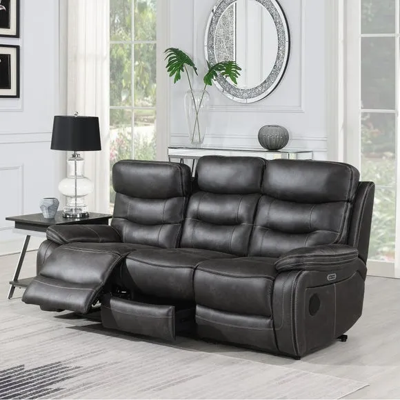3-Seater Tech Recliner Sofa - Slate, Fabric image
