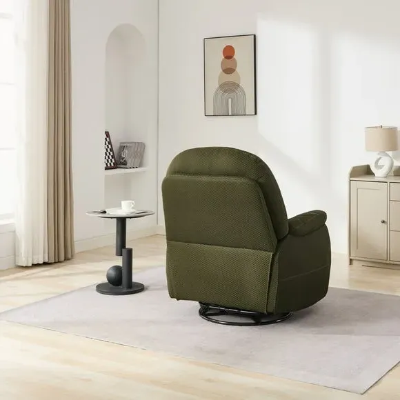 Reclining Chair with Phone Holder - Moss Green
