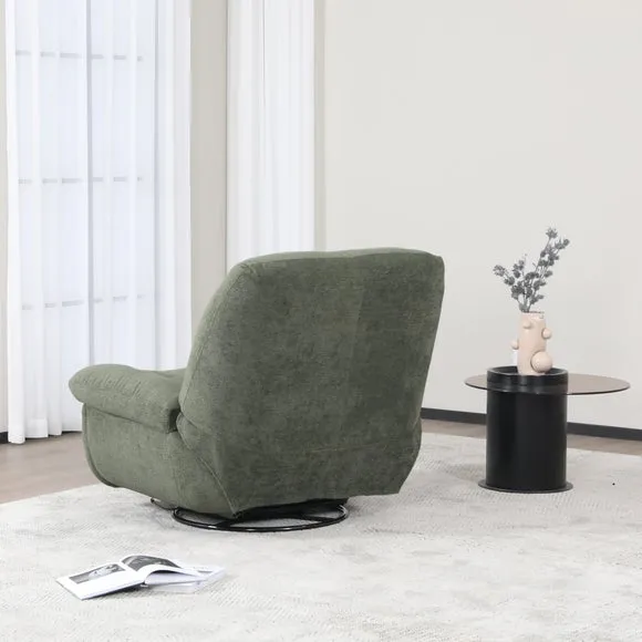Rocker Recliner Chair Electric - Moss Green, Boucle