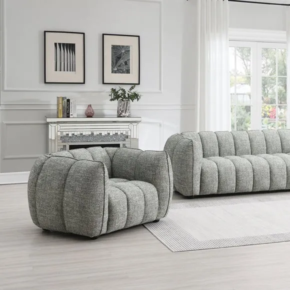 Tub Style Armchair - Winter Moss, Chenille
