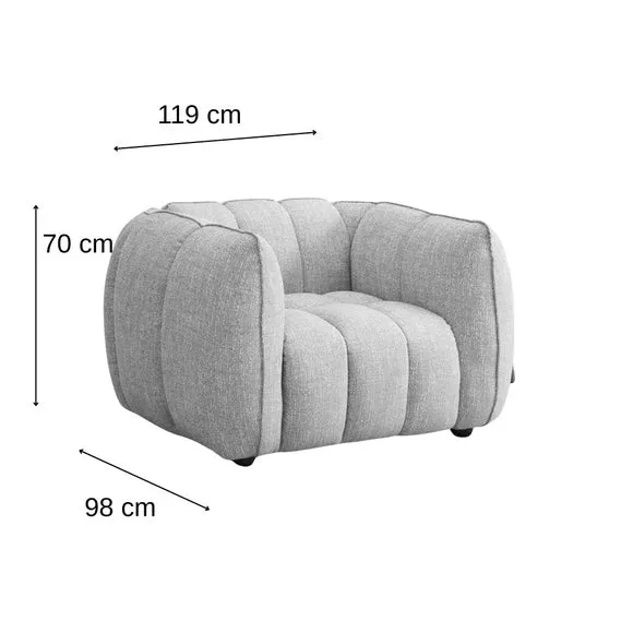Tub Style Armchair - Winter Moss, Chenille