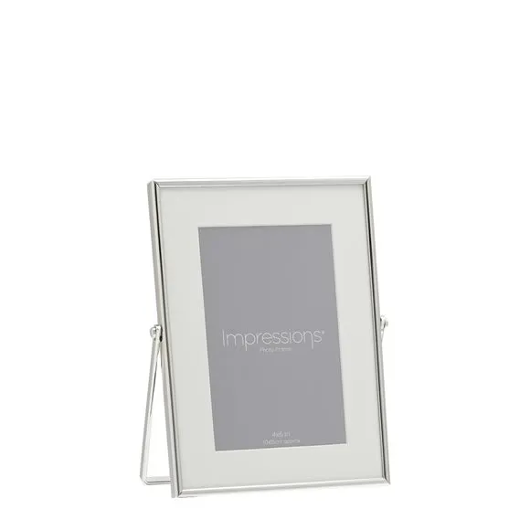 Freestanding Photo Frame - Silver, Metal image
