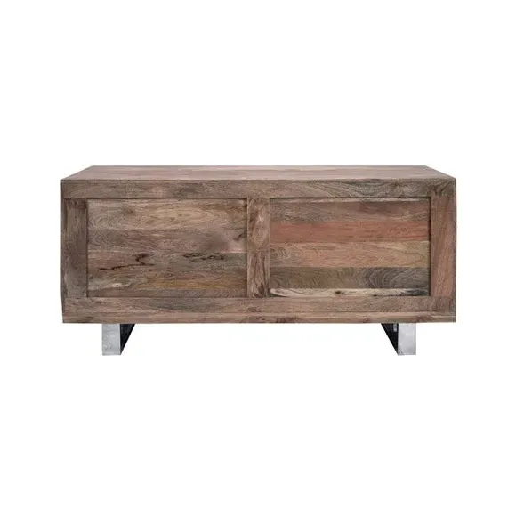2 Door 3 Drawer Sideboard - Natural, Reclaimed Wood