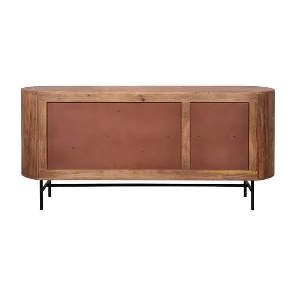 3-Door Sideboard with Drawers - Natural, Mango