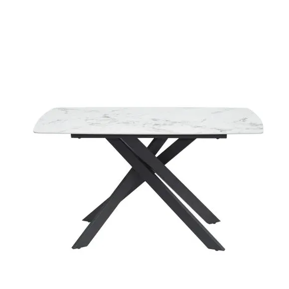 6-Seater Corner Dining Set with Bench - Cream