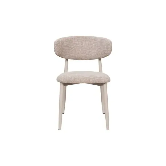 6-Seater Dining Set with Chairs - Oatmeal, Marble