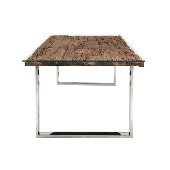 6-Seater Dining Table - Natural, Reclaimed Wood