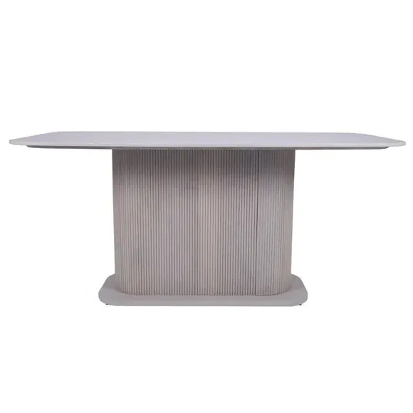 6-Seater Dining Table - White, Marble